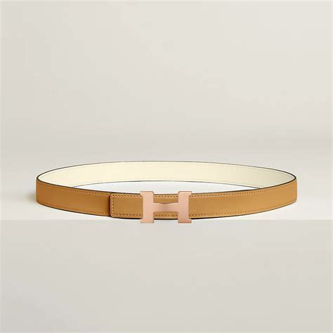 Mini Constance belt buckle & Reversible leather strap 24 mm